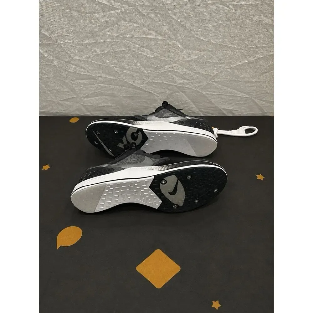 New Men’s 10.5 Nike ZoomX Dragonfly XC Track Spikes Black Silver DX7992-001